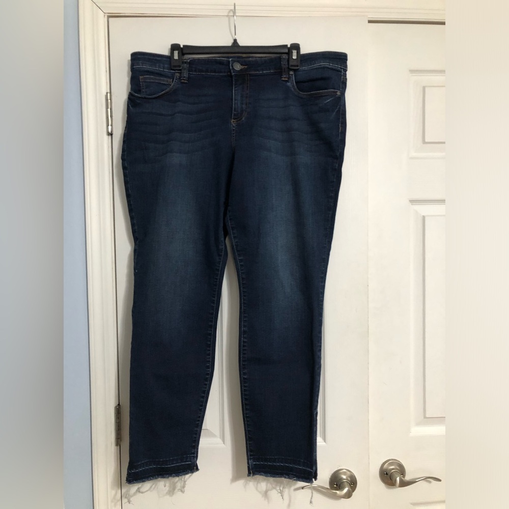Kut from the kloth Connie ankle skinny jeans women’s 18 dark Wash‎